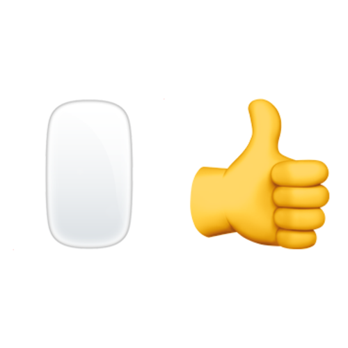 🖱👍 Emoji Domain iOS rendering
